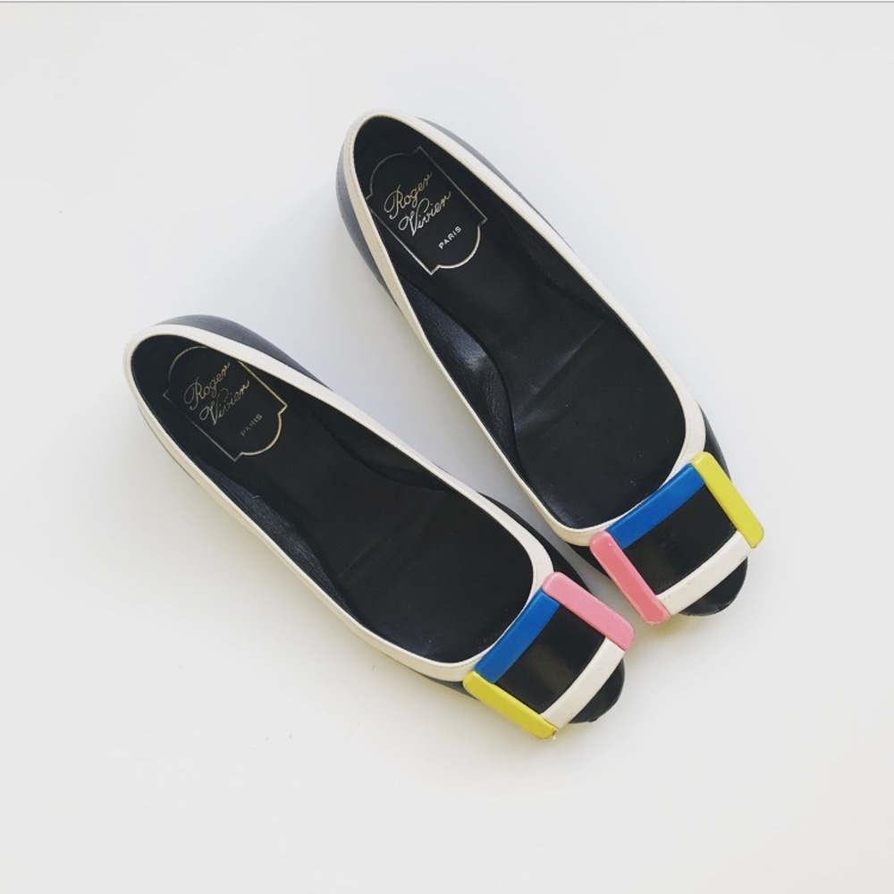 Roger Vivier Classic Gomette Ballerina Flats 37